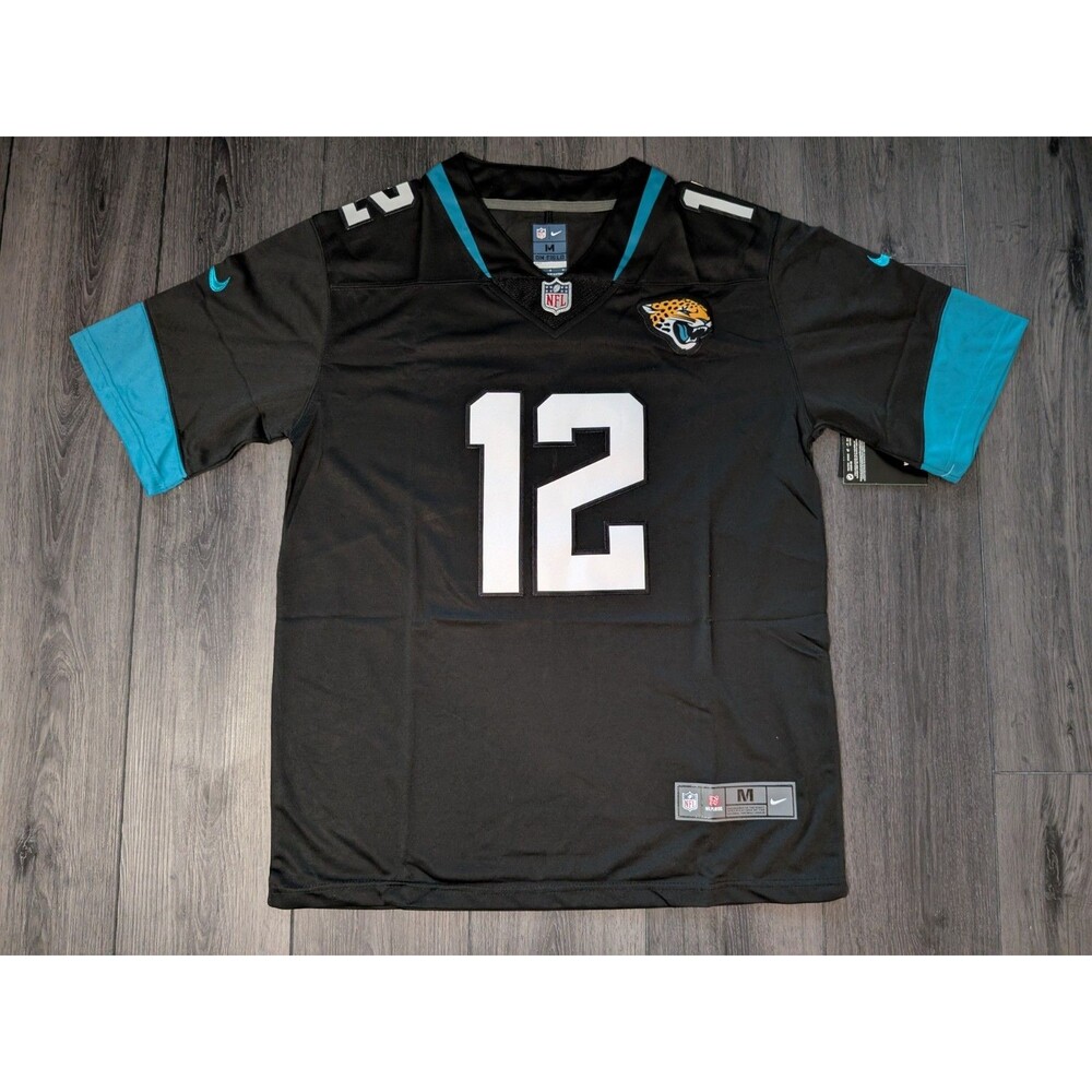 Travis Hunter #12 Jacksonville Jaguars Black Football Game Jersey Men's Medium